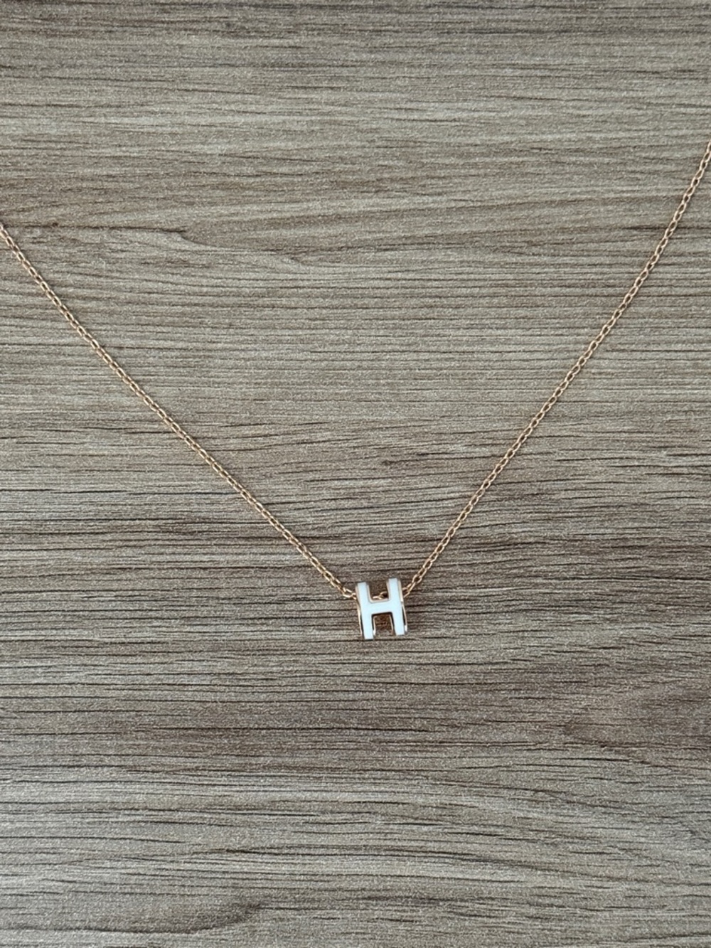 Hermes mini pop H in rose gold and white - Picture 2 of 3